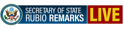Secretary of State Rubio Remarks Live logo
