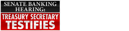 Senate Banking Hearing: Treasury Secretary Testifies logo