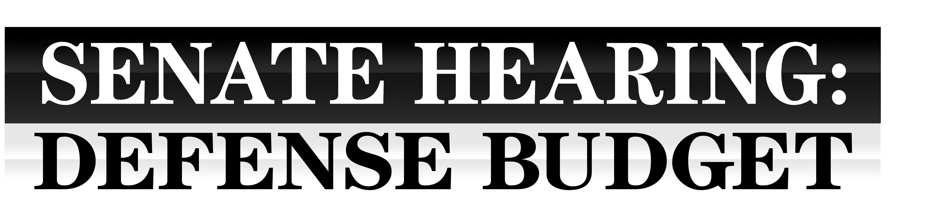 Senate Hearing: Defense Budget logo