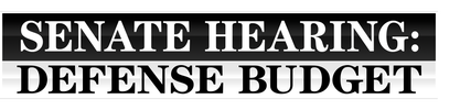 Senate Hearing: Defense Budget logo