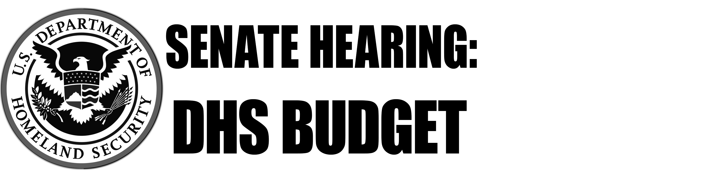 Senate Hearing: DHS Budget logo