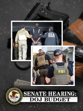 Senate Hearing: DOJ Budget dcg-mark-poster