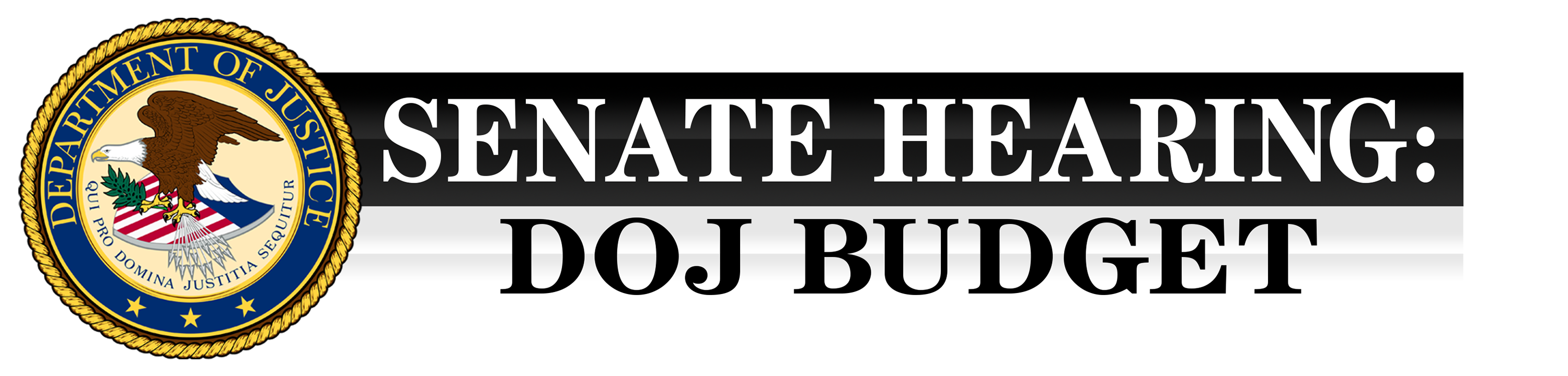 Senate Hearing: DOJ Budget logo