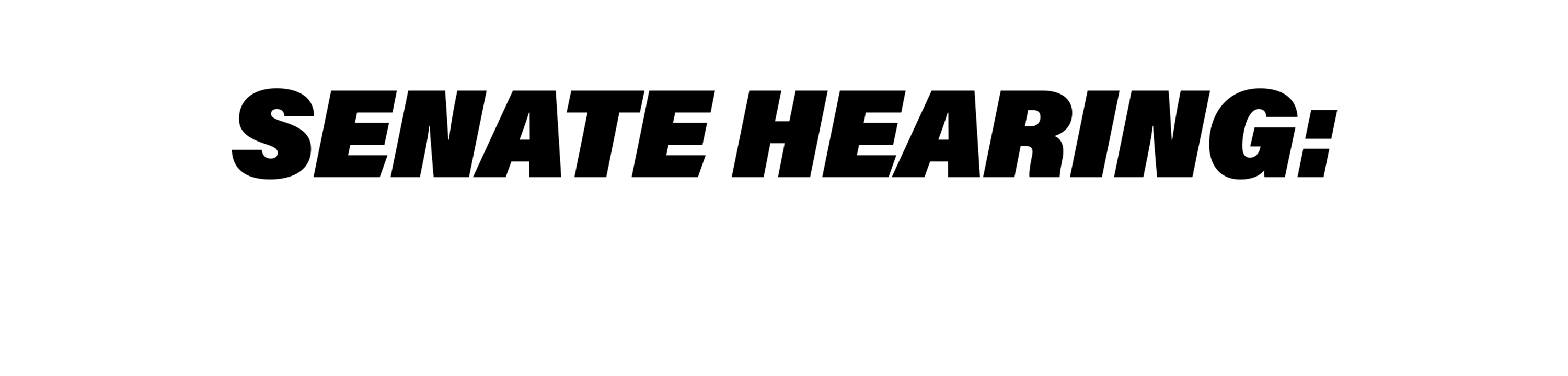 Senate Hearing: Drone Security Threats logo