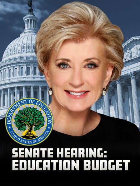 Senate Hearing: Education Secretary Testifies dcg-mark-poster