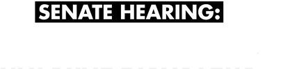 Senate Hearing: Insuring Natural Disasters logo