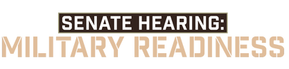 Senate Hearing: Military Readiness logo