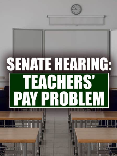 Senate Hearing: Teachers' Pay Problem dcg-mark-poster