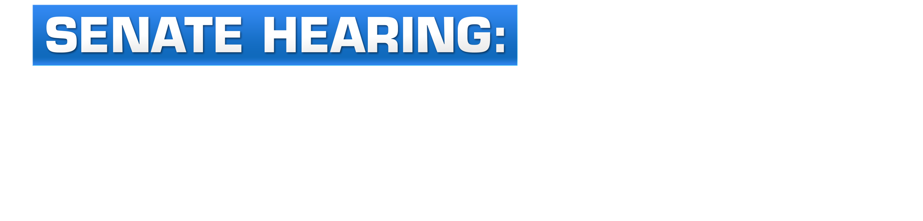 Senate Hearing: The State of American Education logo