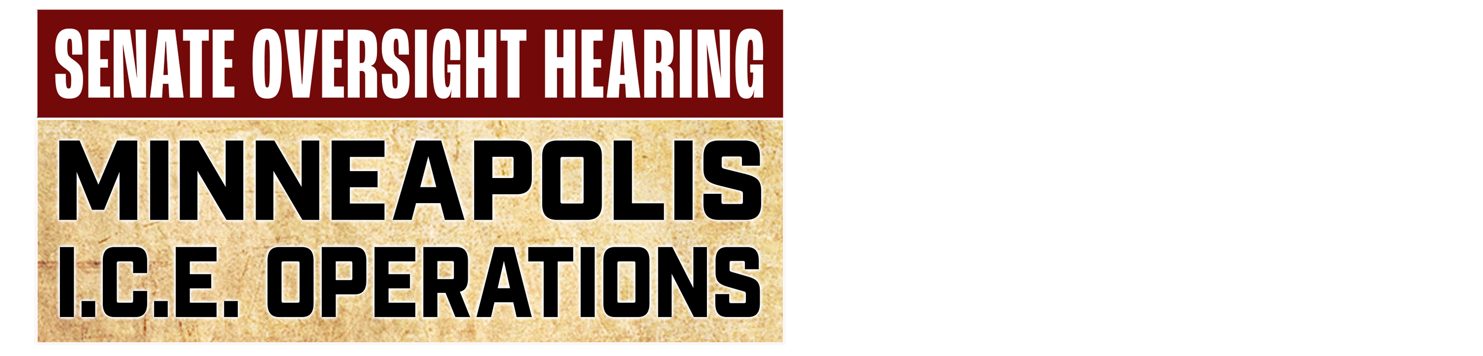 Senate Oversight Hearing: MN I.C.E. Operations logo