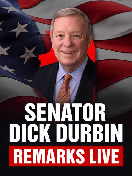 Senator Dick Durbin Remarks Live dcg-mark-poster