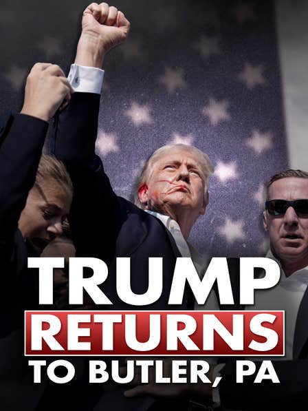 Trump Returns to Butler, PA dcg-mark-poster