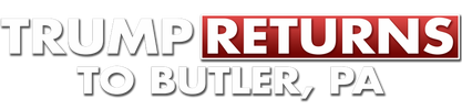 Trump Returns to Butler, PA logo