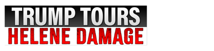 Trump Tours Helene Damage logo
