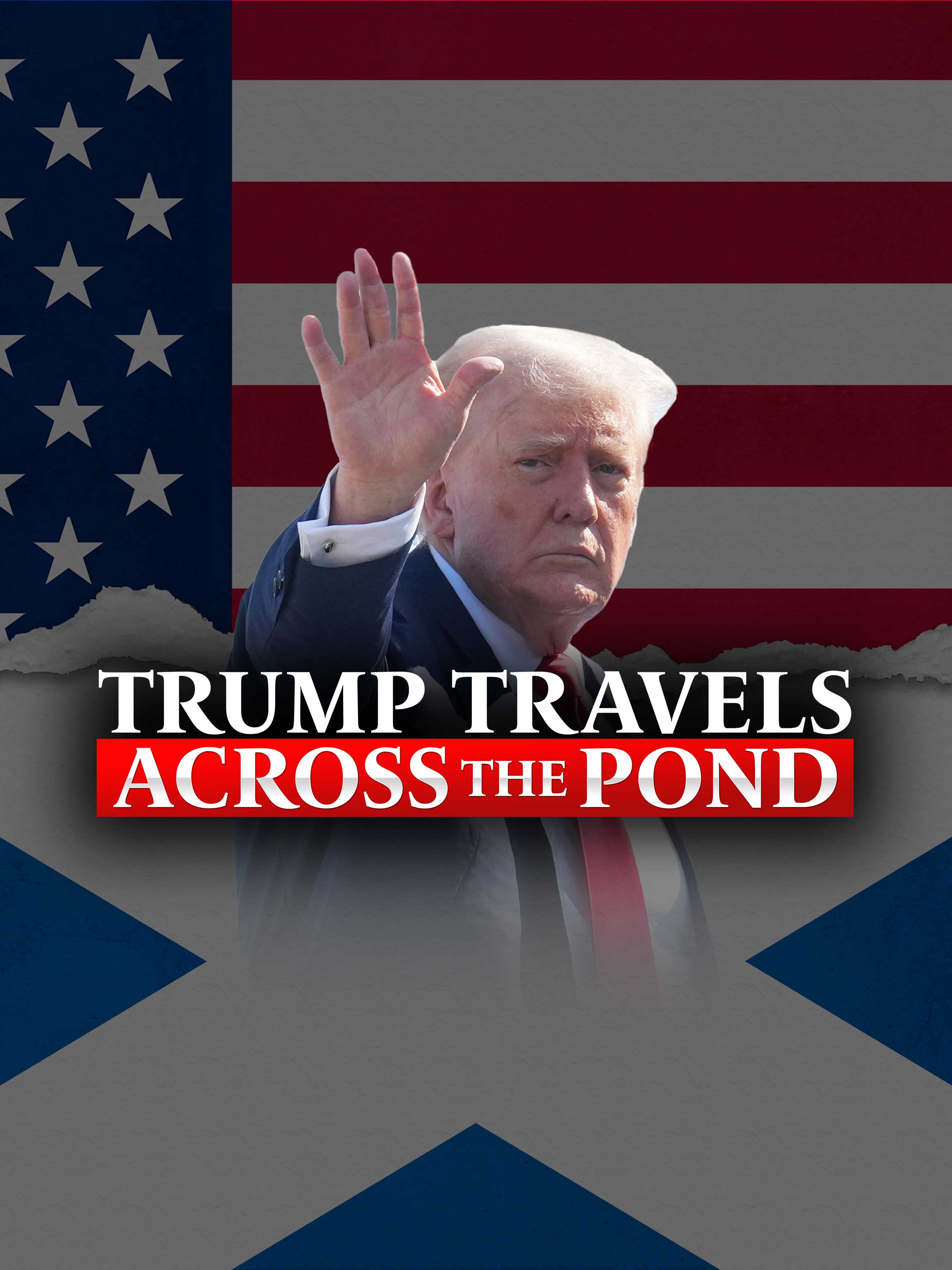 Trump Travels Across the Pond dcg-mark-poster