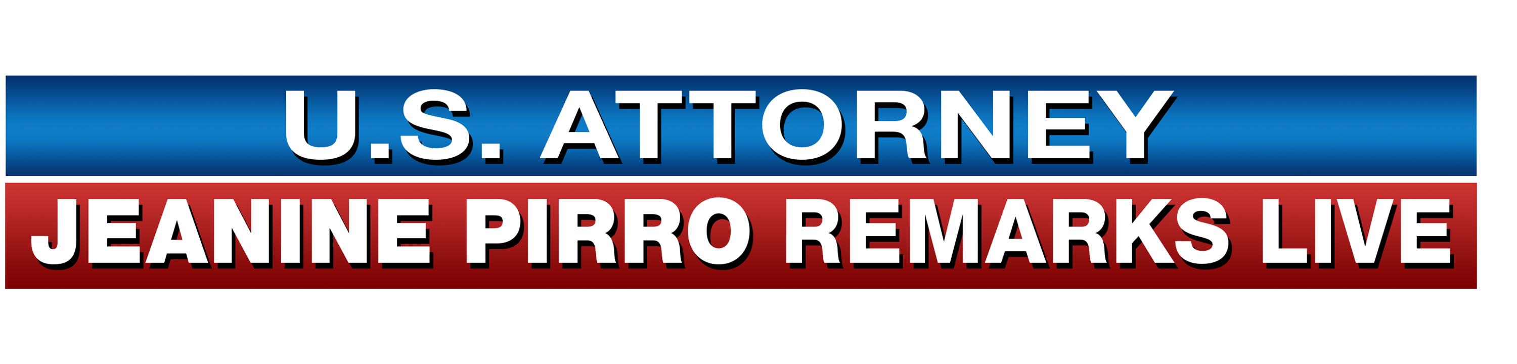U.s. Attorney Jeanine Pirro Remarks Live logo