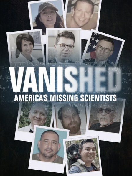 VANISHED: AMERICA'S MISSING SCIENTISTS dcg-mark-poster