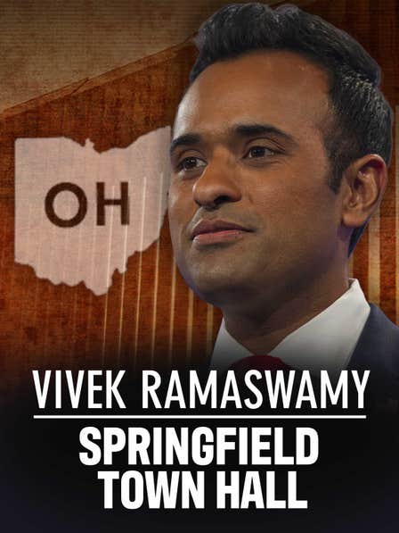 Vivek Ramaswamy Springfield Town Hall dcg-mark-poster