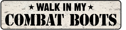 Walk in My Combat Boots logo