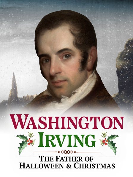 Washington Irving: The Father of Halloween and Christmas dcg-mark-poster