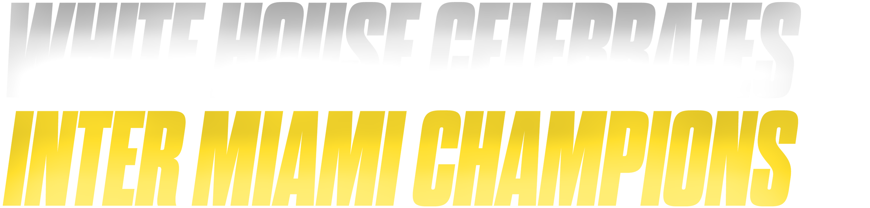 White House Celebrates Inter Miami Champions logo