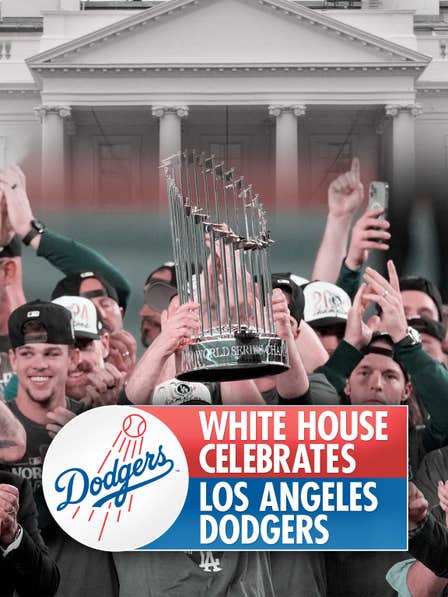White House Celebrates Los Angeles Dodgers dcg-mark-poster