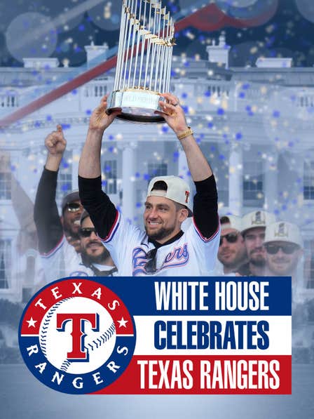 White House Celebrates Texas Rangers dcg-mark-poster